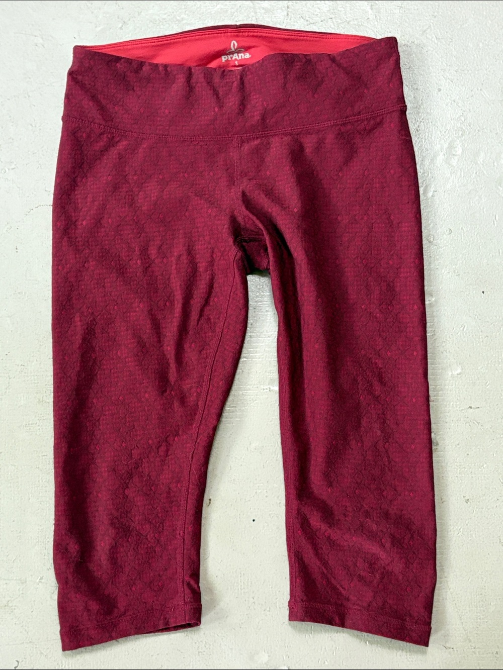 Prana Misty Knicker Jacquard Cropped Leggings Small